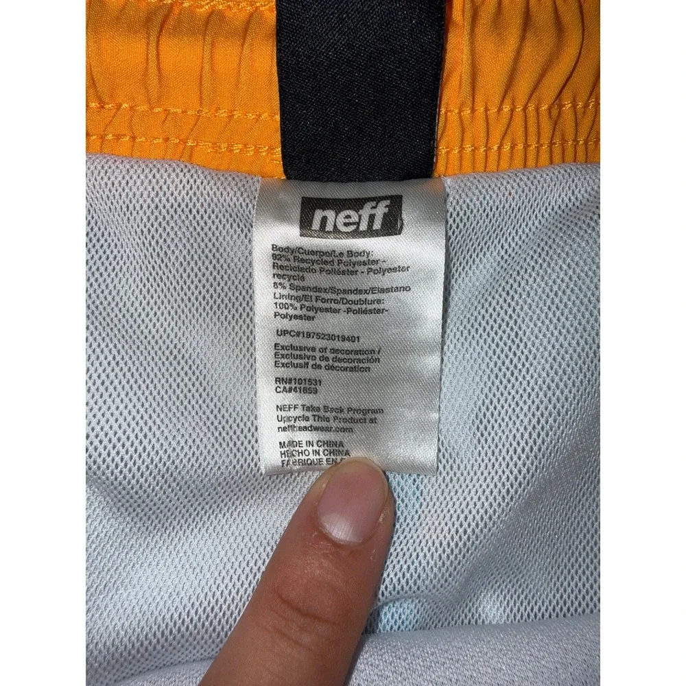 Neff Kids XL Tropical Pineapple Sloth Toucan Swim Trunks Board Shorts